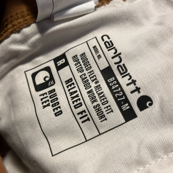 Carhartt Men's Rugged Flex Relaxed Fit Ripstop Cargo Shorts, Brown - Picture 8 of 8